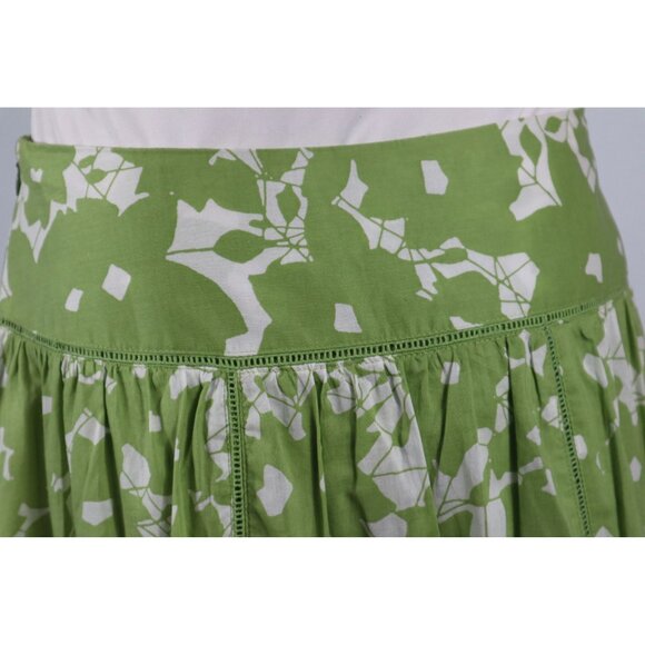 Apt 9 Women's Green & White Floral Print Skirt Size 8 - Picture 5 of 9